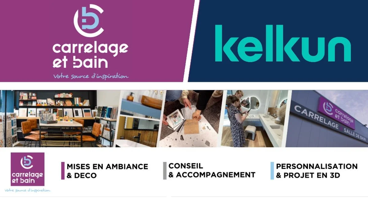 Le Groupement Carrelage et Bain signe avec Kelkun, le « Doctolib du bâtiment »