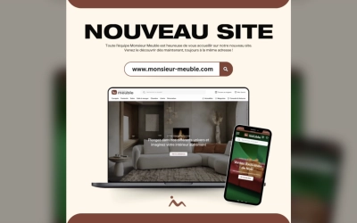 Monsieur Meuble modernise son site internet