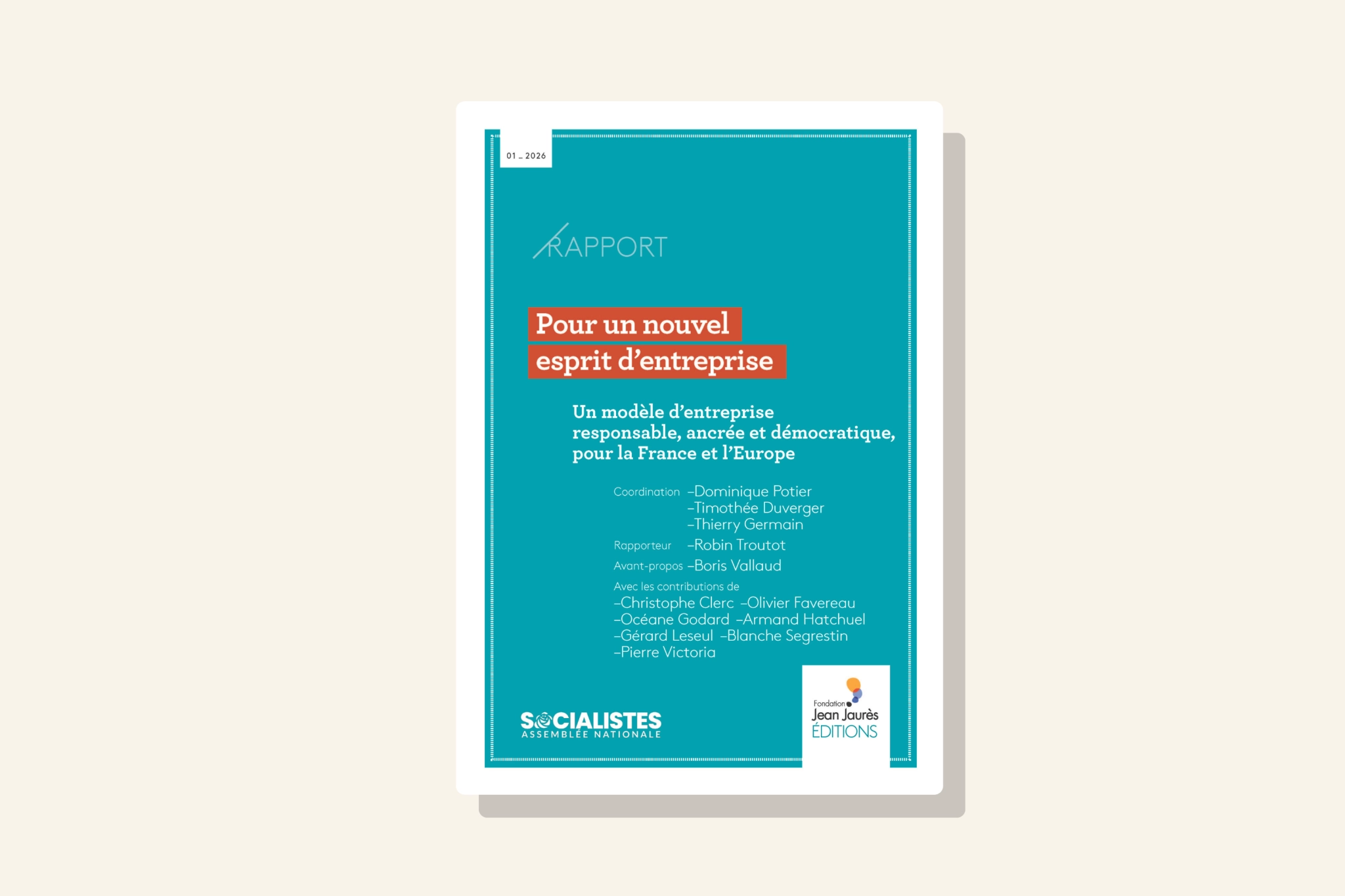 Rapport « Pour un nouvel esprit d’entreprise »