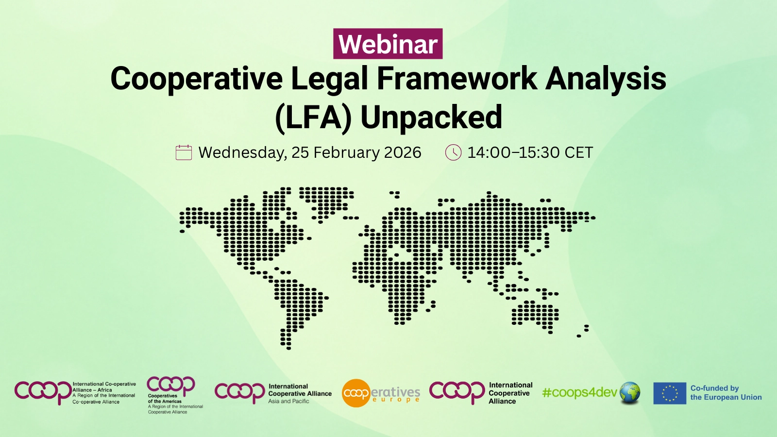 L’Alliance Coopérative Internationale organise un webinaire sur le droit coopératif dans le monde