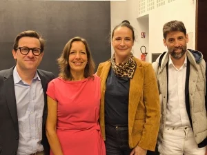 Pierre Fournier, Julie Hermann, Emmanuelle Bahuaud et Olivier Urrutia lors de la cérémonie des SCOPS 2026