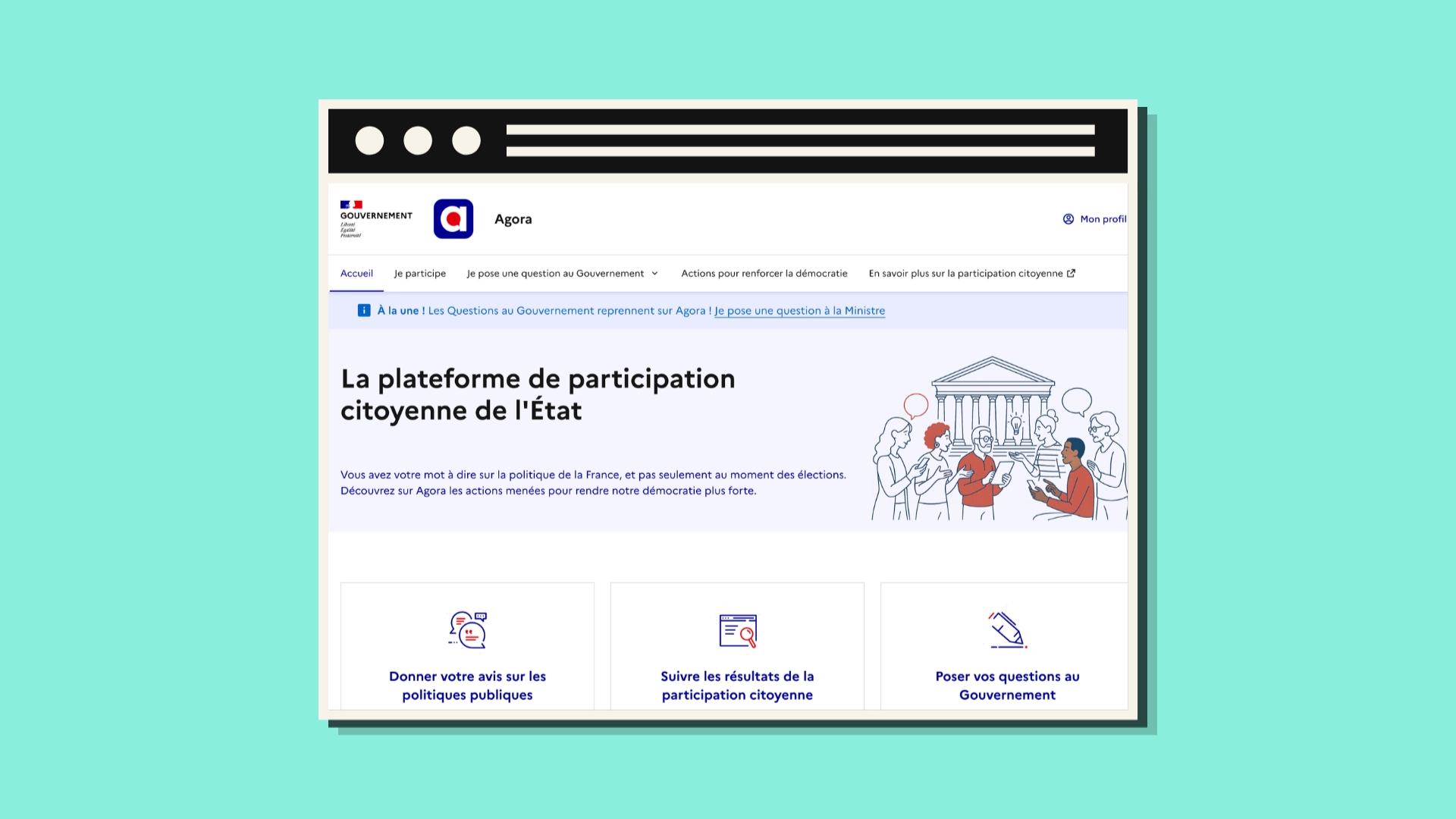 Un peu plus de démocratie avec la généralisation de la plateforme Agora