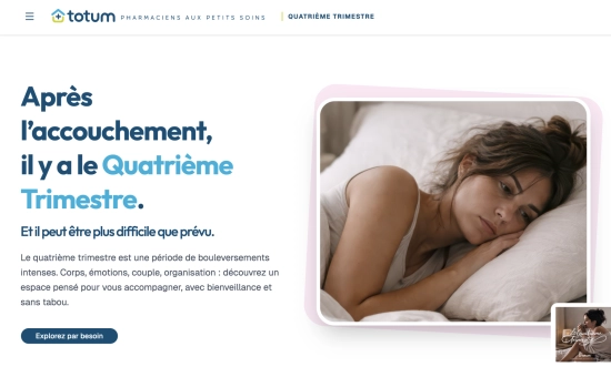 Avec « Quatrième Trimestre », Totum Pharmaciens libère la parole sur le post-partum