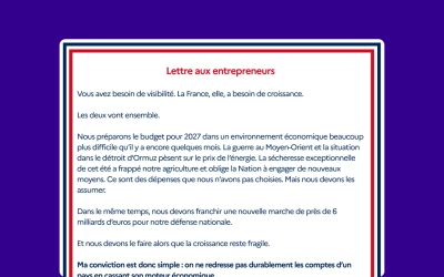 Lettre de Sébastien Lecornu aux entrepreneurs : la FCA se félicite de la création du "pacte Papin" en faveur de la transmission d'entreprise